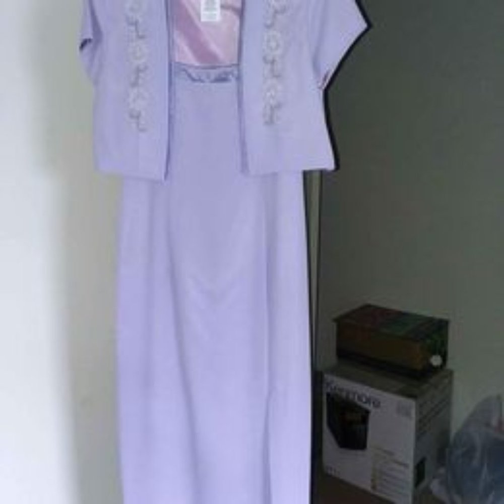 Lilac Mother of the Bride Dress Petite Size 4